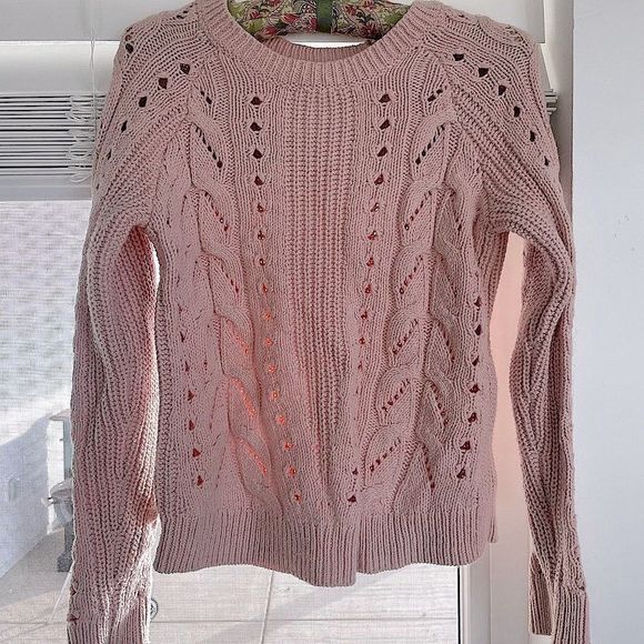 Lucky Women's Pink Long Sleeves Crew Neck Sweater US Size - Extra Small - Picture 1 of 16